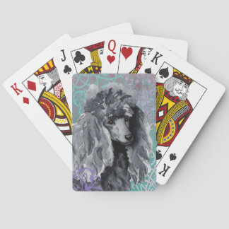 Elegant Miniature Poodle Playing Cards