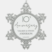 Elegant Minimal 10th Anniversary Wedding Ceramic