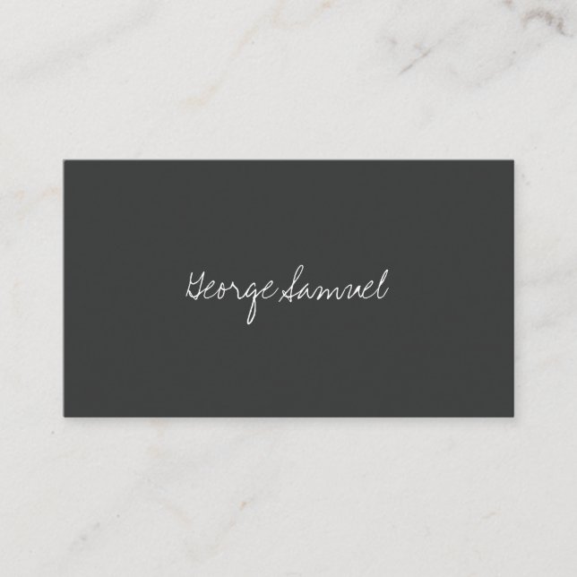 Elegant Minimal Business Branding Business Card (Front)