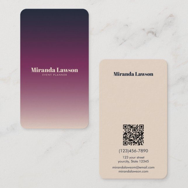 Elegant minimal business card (Front/Back)