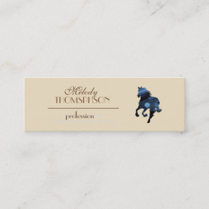 Elegant Minimal  Business Cards with Horse
