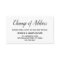 Elegant, Minimal "Change of Address" Insert Card
