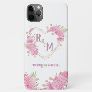 Elegant minimal Chic Initial letter monogram name iPhone 11 Pro Max Case
