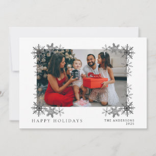 Elegant Minimal Christmas   Modern Family Portrait Holiday Card