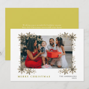 Elegant Minimal Christmas   Modern Family Portrait Holiday Card
