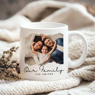 Elegant Minimal Family photo  Coffee Mug