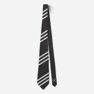 Elegant & minimal Lined Black Tie 