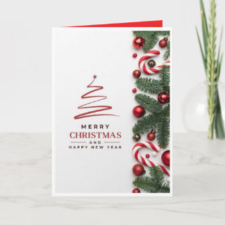 Elegant Minimal Merry Christmas Card