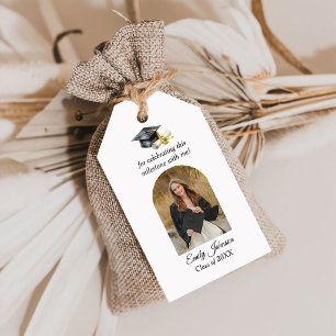 Elegant Minimal Minimalist Graduation Gift Tags