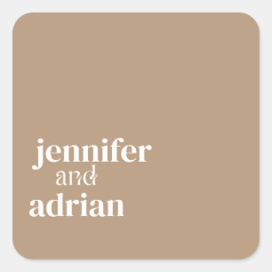 Elegant Minimal Modern Wedding Envelope Square S Sticker