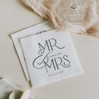 Elegant Minimal Mr and Mrs. Wedding
