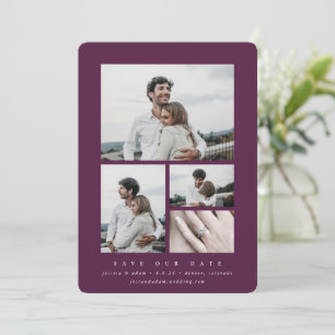 Elegant Minimal Multi Photo Save The Date