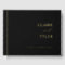 Elegant, Minimal Real Foil Black Wedding