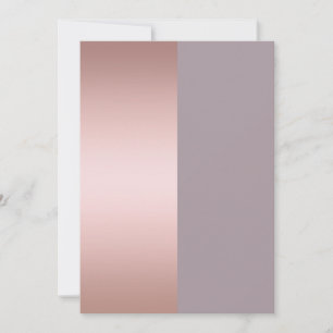 Elegant & minimal rose gold & purple colour block