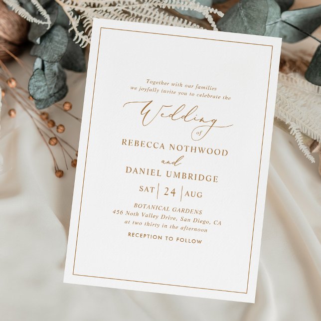 Elegant Minimal Simple Wedding Invitations (Creator Uploaded)