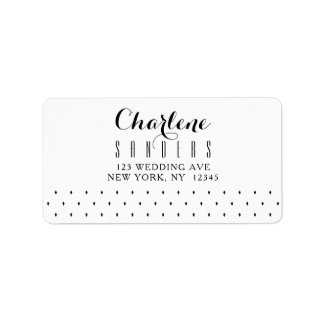 Elegant Minimal Wedding RSVP Return Address Labels