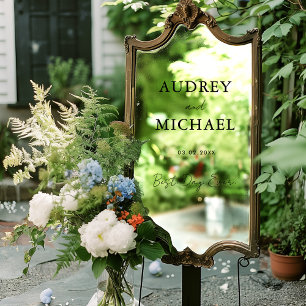 Elegant, Minimal Wedding Window Cling