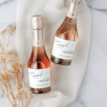 Elegant Minimal We're Engaged Engagement Party