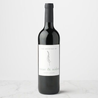 Elegant Minimal Wine Label
