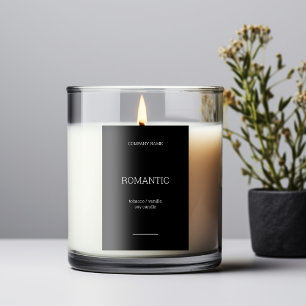 Elegant Minimalism Candle Sticker Product Label