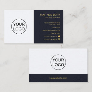 Elegant Minimalism Custom Logo Business Card