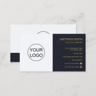 Elegant Minimalism Custom Logo Business Card