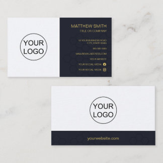 Elegant Minimalism Custom Logo Business Card