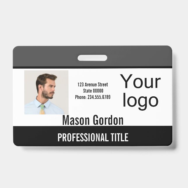 Elegant, minimalist badge (Front)