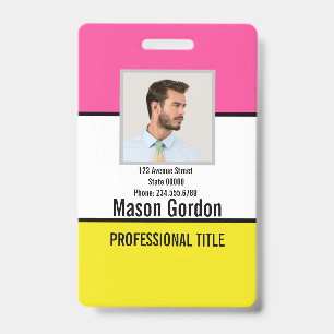 Elegant, minimalist badge