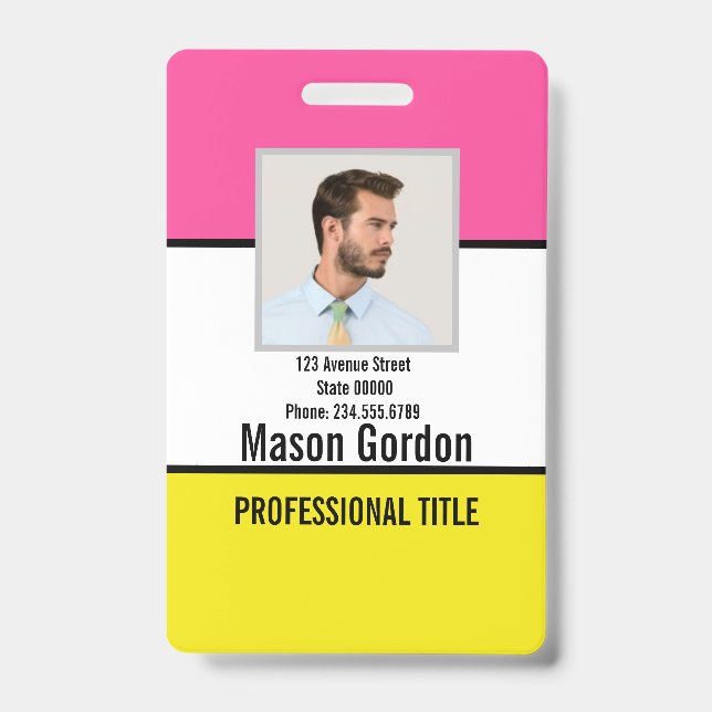 Elegant, minimalist badge (Front)