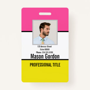 Elegant, minimalist badge