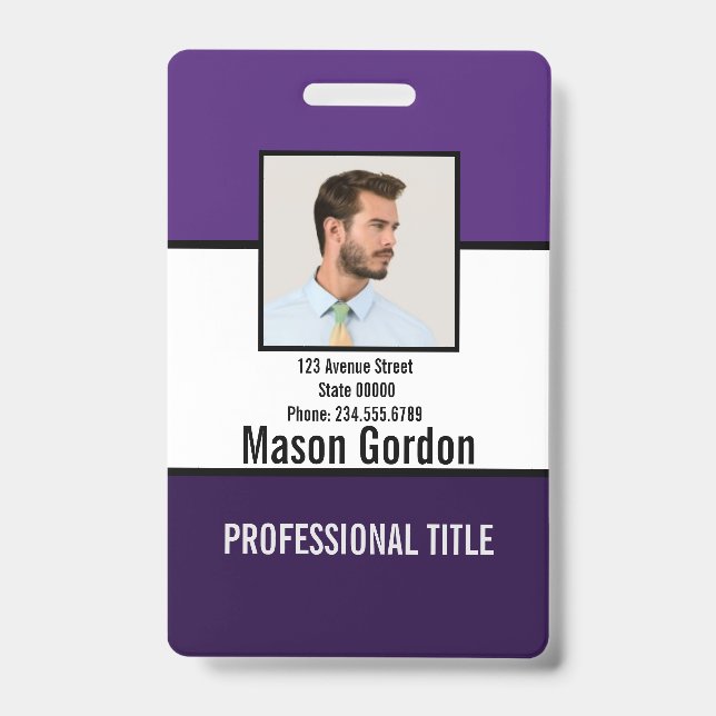Elegant, minimalist badge (Front)