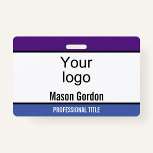 Elegant, minimalist badge