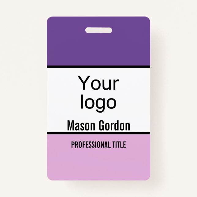 Elegant, minimalist badge (Front)