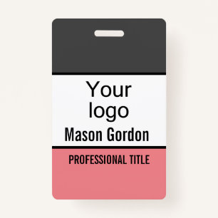 Elegant, minimalist badge