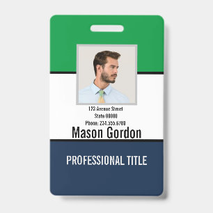 Elegant, minimalist badge