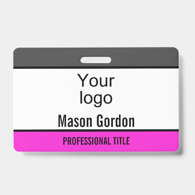 Elegant, minimalist badge (Front)