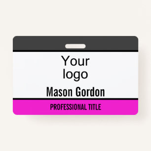 Elegant, minimalist badge