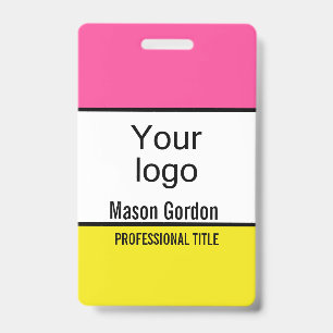 Elegant, minimalist badge