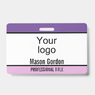 Elegant, minimalist badge