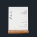 Elegant Minimalist Beverage Menu Sign<br><div class="desc">This elegant wedding menu features a minimalist design with a clean white background, creating an open and airy feel. The word "Drinks" is written in a sophisticated cursive script on the left, while sections for "BEER, " "WINE, " and "SPIRITS" are neatly organized to the right in bold, uppercase headings....</div>