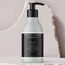 Elegant Minimalist Black and White Cosmetics Label