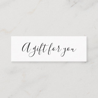 Elegant minimalist black and white discount card