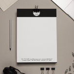 Elegant Minimalist Black Border Company Logo Letterhead<br><div class="desc">This letterhead design captures the essence of the company's identity,  with a simple,  minimalist logo and a modern design. It is professional looking and conveys a sense of strength and stability. The letterhead is printed on high-quality paper to ensure a professional look.</div>