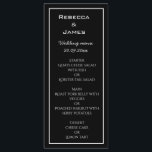 Elegant Minimalist Black Wedding Menu Card<br><div class="desc">Elegant Minimalist Black Wedding Menu Card</div>