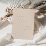 Elegant Minimalist Blush Pink Wedding Invitation<br><div class="desc">This simple and elegant invitation is perfect for a modern wedding. Design features an handwritten font and modern minimalist design. Designed to coordinate with for the «SERENA» Wedding Invitation Collection. To change your names, wedding location and date, and other details, click «Personalize». View the collection link on this page to...</div>