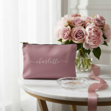 Elegant Minimalist Bridesmaid Name | Dusty Rose