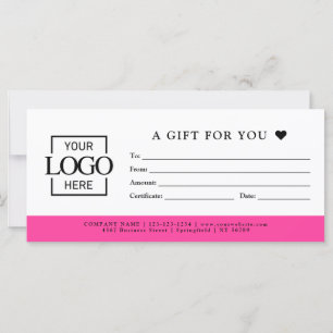 Elegant Minimalist Business Gift Card Template
