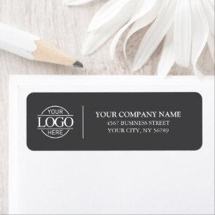 Elegant Minimalist Business Logo Return Address