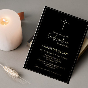 Elegant Minimalist Calligraphy Black  Confirmation